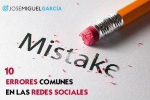errores comunes en las redes sociales
