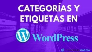 Categorías y etiquetas en WordPress